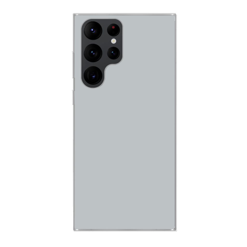 MuchoWow Handyhülle Schutzhülle Hülle für Samsung Galaxy S22 Ultra Interieur - Grau - Hell Silikon Softcase Handy Hülle - Abbildung