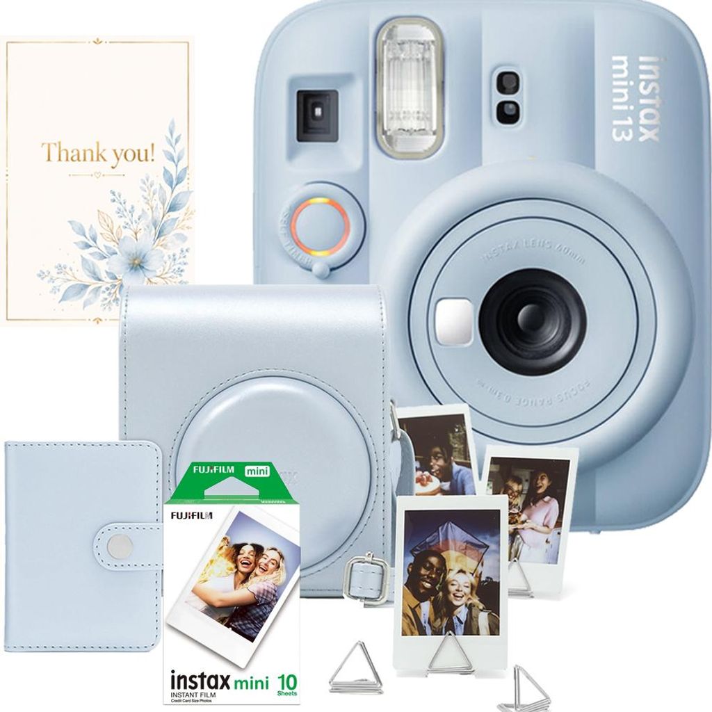 Kit de cámara Fujifilm Instax Mini 13, color azul hielo: Imagen del producto 