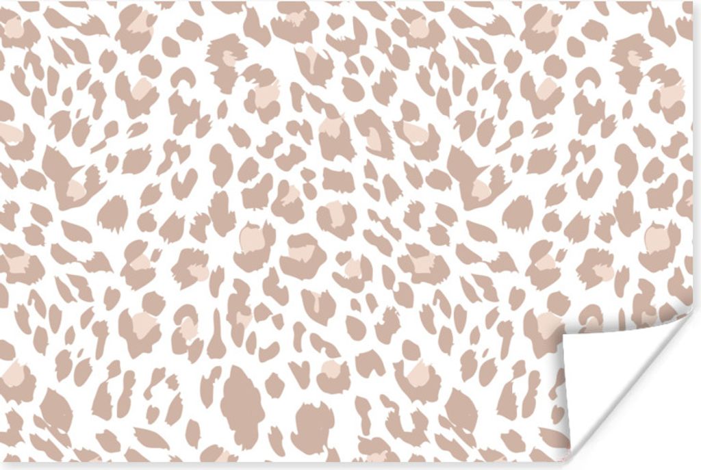 MuchoWow Poster Panther Druck - Pastell - Flecken 60x40 cm - Schlafzimmerdekoration