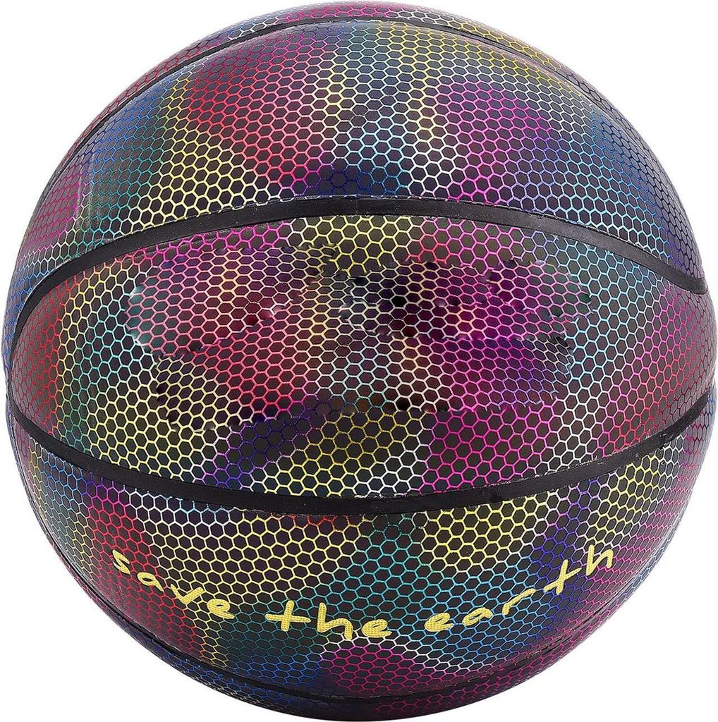 Basketball Größe 7, PolyurethanMaterial Reflektierend, Für Erwachsene, Geburtstagsgeschenk & Sportgeschenk, Langlebig & Verschleißfest