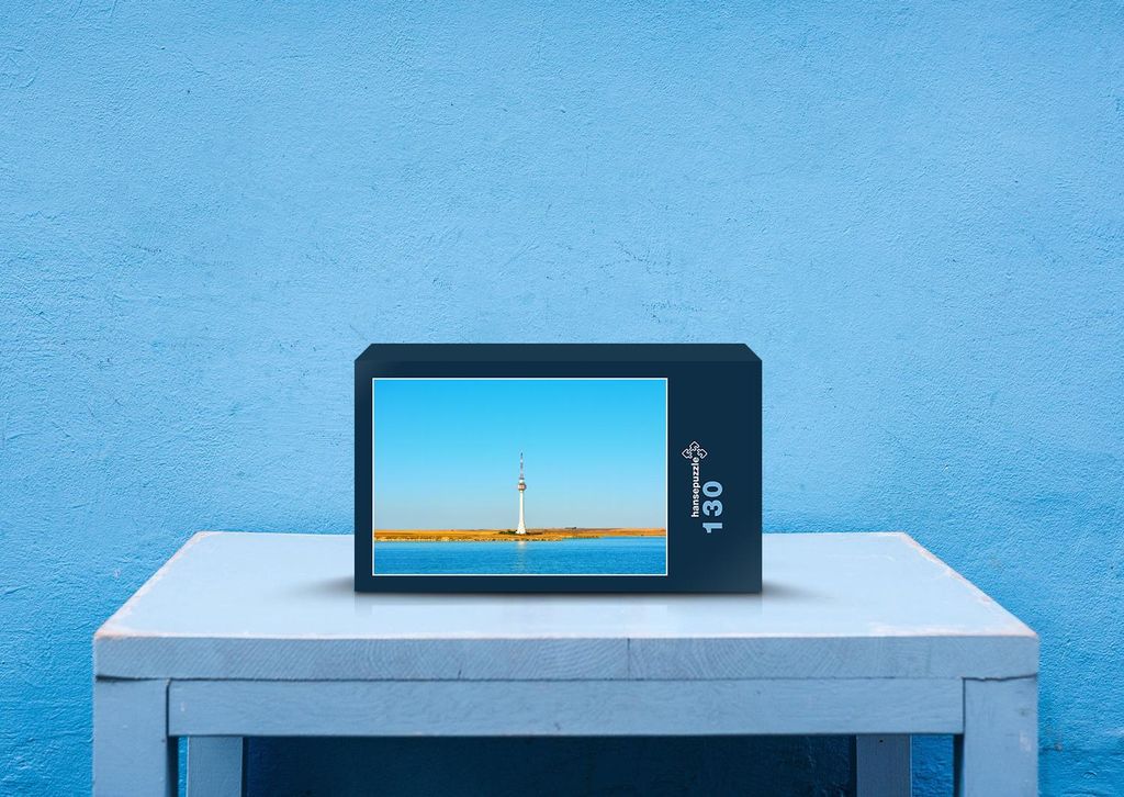 hansepuzzle 33650 - Leuchtturm Puzzle, 130 Teile, Orte, 28,7 x 20,0cm mit hochwertiger Aufbewahrung, Kartonbox und wiederverschließbarem Beutel