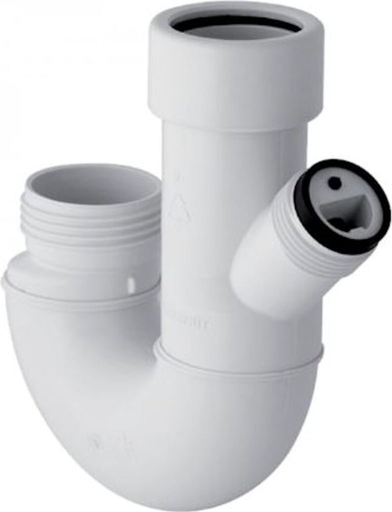 GEBERIT 252.053.11.1 Doppelkammersiphon 40 mm PP - weiss Produktbild 