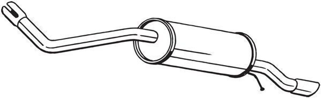 BOSAL 279-839 Endschalldämpfer für AUDI A1 Sportback (8XA, 8XF) Auspuff