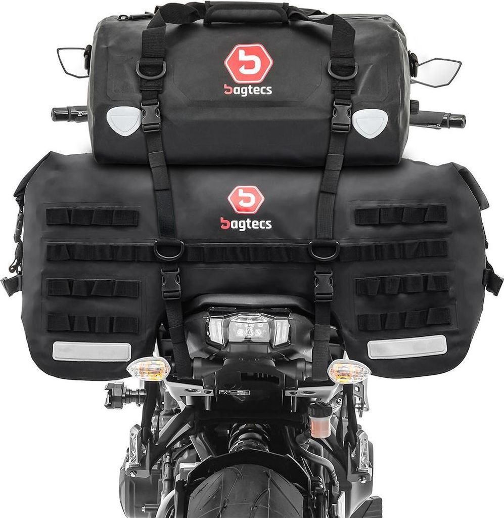 Motorrad Hecktasche Set # SX70 + XF30 Volumen 100 L Drybag Wasserdicht