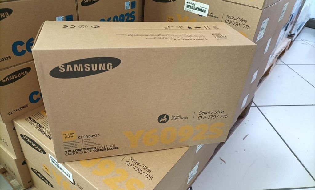 Samsung, cartucho de tóner original amarillo, CLT-Y6092S, Imagen del producto 