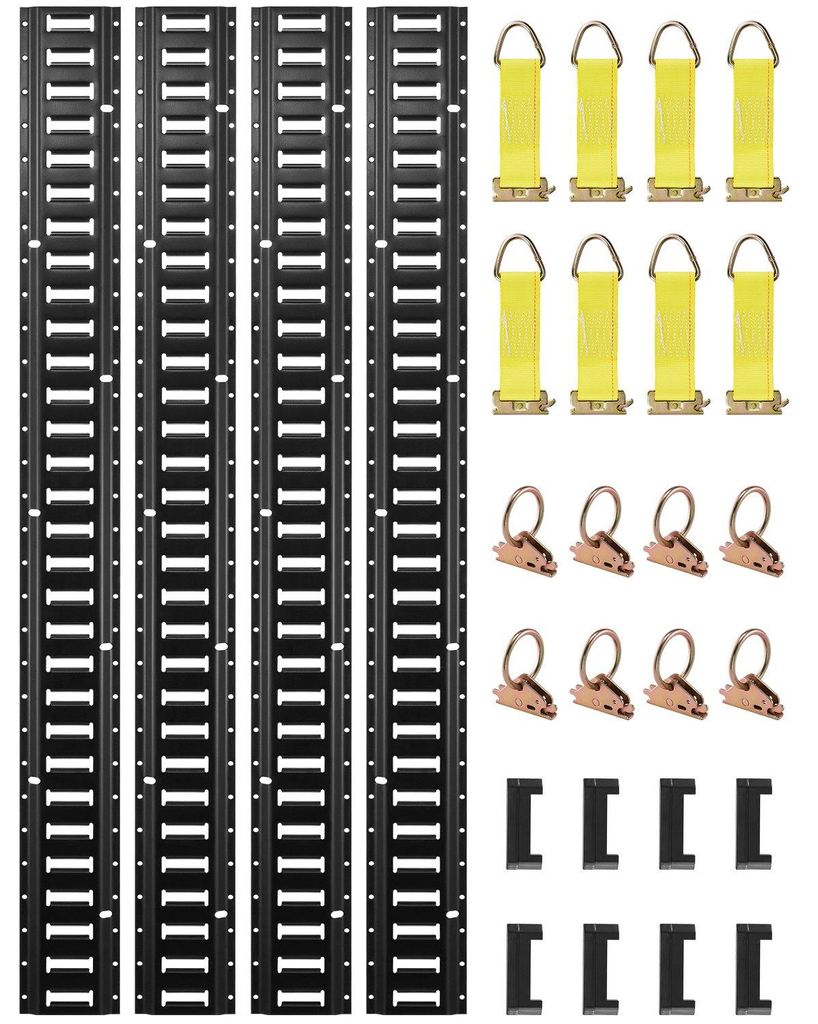 VEVOR E Track Zurrschienen-Kit, 18PCS 152,4 cm E-Tracks Set Produktbild 