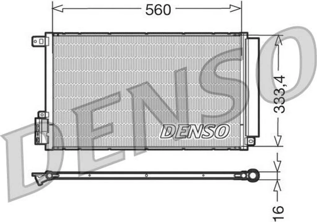 Plus de clim ? Changez pour le condenseur DENSO DCN13109 pour Mito Doblo