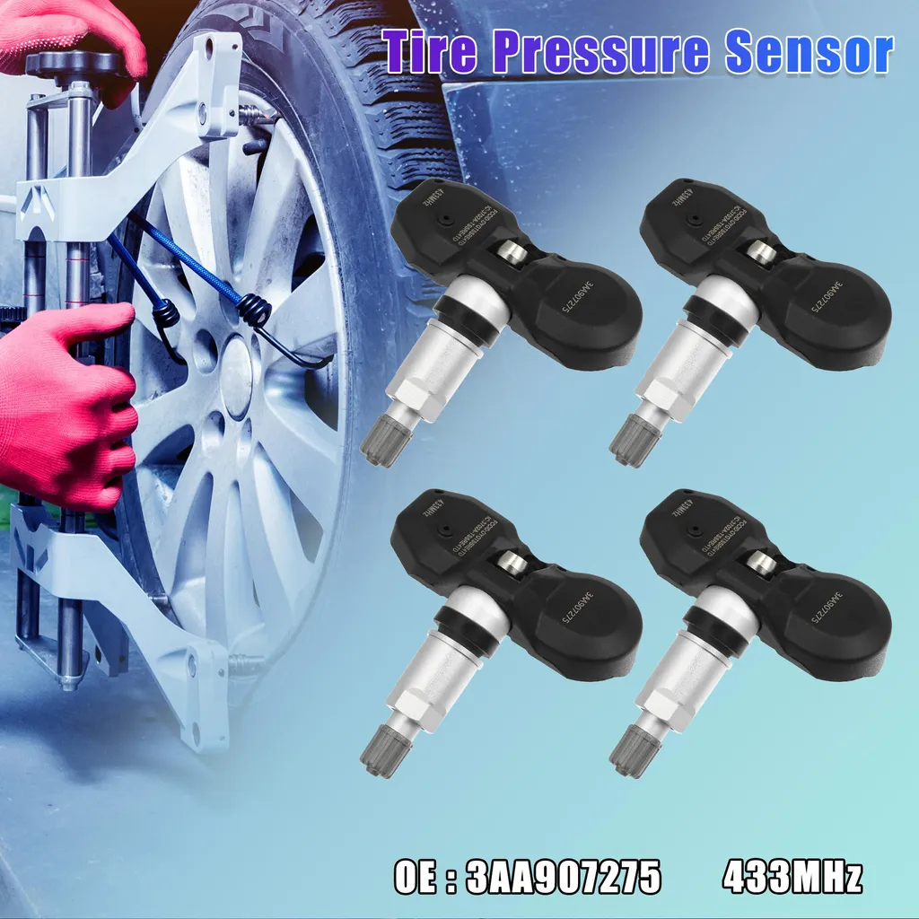 4 Capteurs de Pression de Pneus TPMS 433MHz 3AA907275 pour VW CC Tiguan - 3