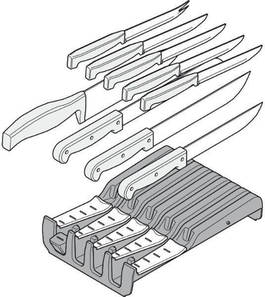 Blum Orga-Line Messerhalter für die Schublade - 177,5x260mm, staubgrau