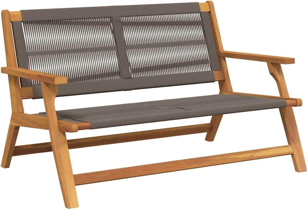vidaXL záhradný nábytok, sivý, 122 x 76 x 73 cm, masívne Obrázok produktu 