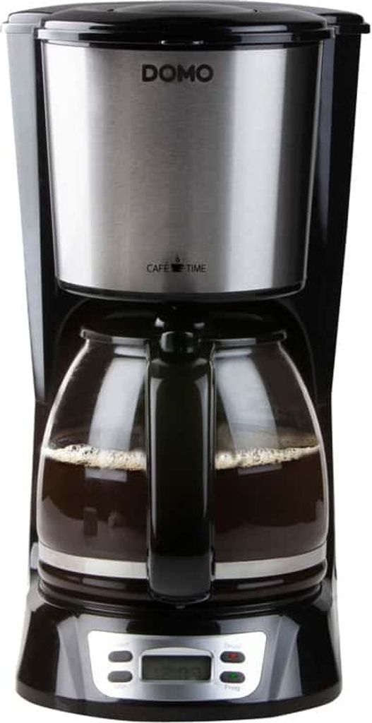 Domo Do708k Koffiezet Zwart/rvs - 1,5l - Met Timer