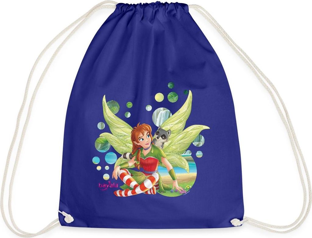Spreadshirt Schleich Bayala Elfe Marween & Piuh Turnbeutel, One size, Königsblau