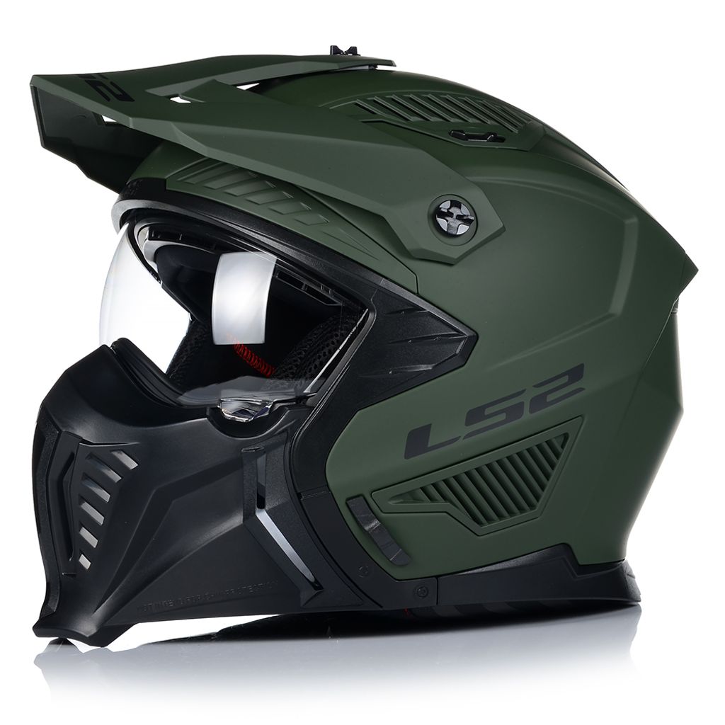 Jet Helm LS2 OF606 DRIFTER Solid Militärgrün Matt größe XXL Produktbild 