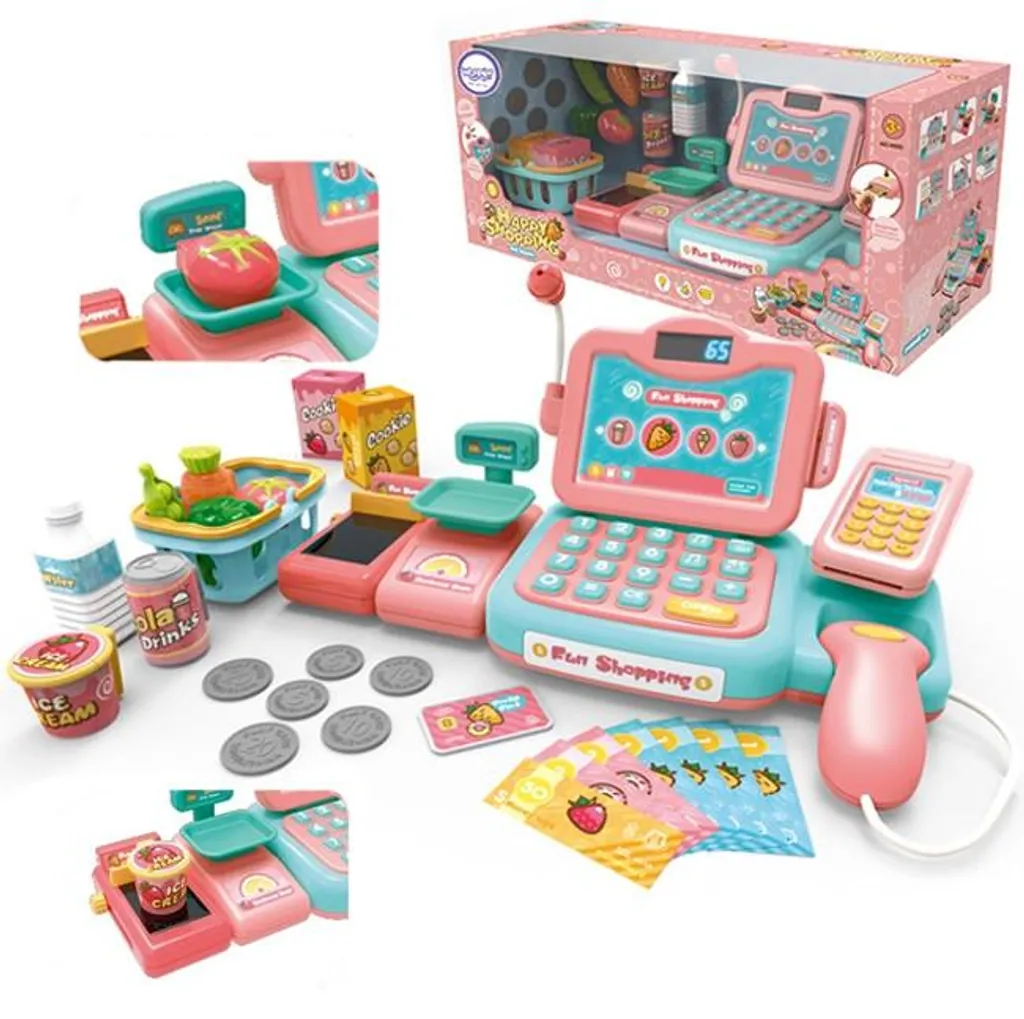 Jeu d'Imitation Magasin avec Caisse Enregistreuse et Balance pour Enfant