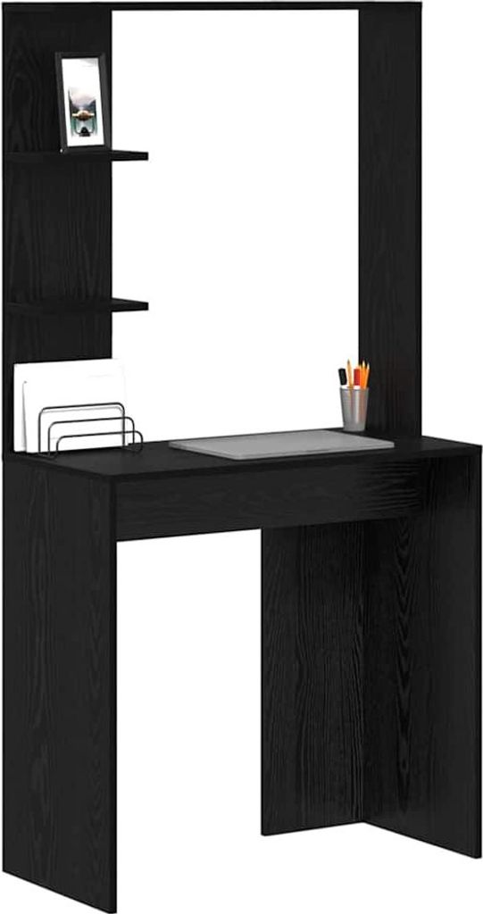 "im Sonderangebot"Schreibtisch/Büro-Möbel - CLORIS - Computertisch moderner - Schwarz Eichen-Optik 78,5 x 37 x 154,5 cm - NeuMöbel5376411