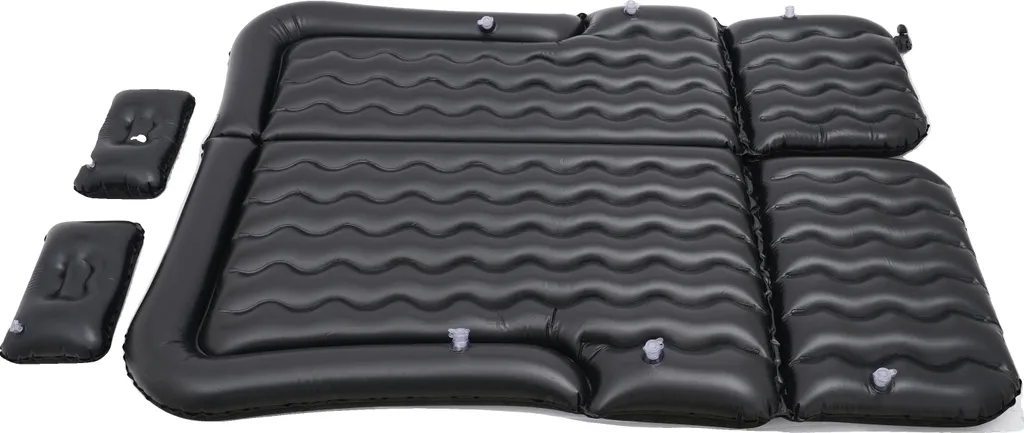 Lit d'appoint gonflable matelas pneumatique noir pour invité et camping