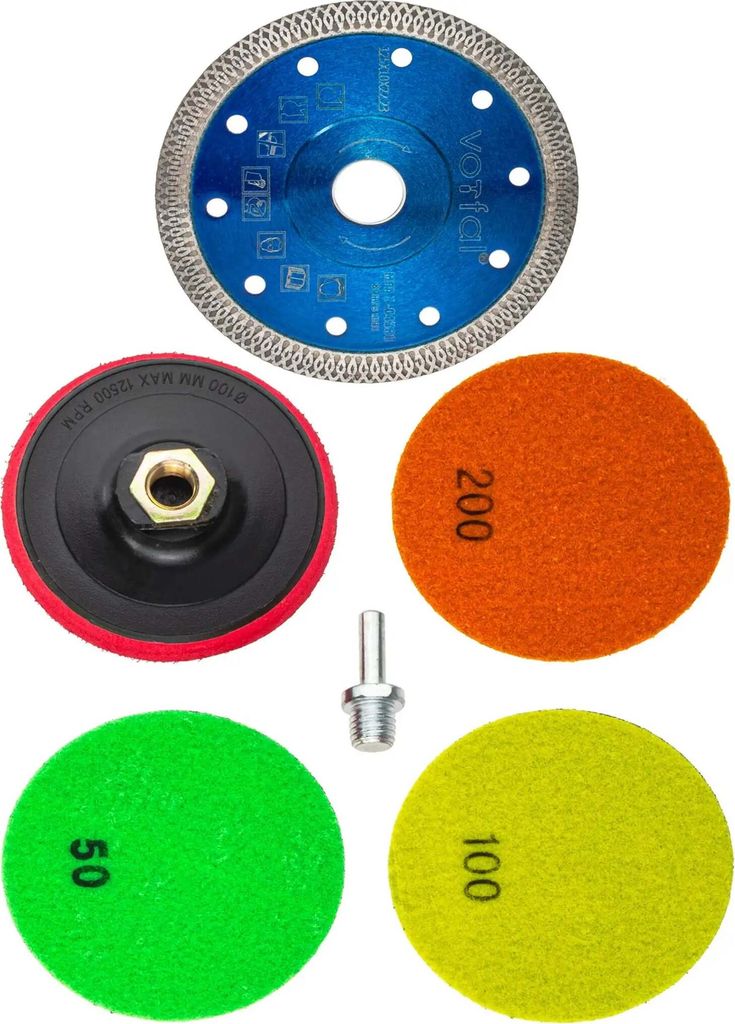 Diamant Polierscheiben Diamanttrennscheibe 125 Diamant Schleifpad Set Polierpads Schleifscheiben 100 mm