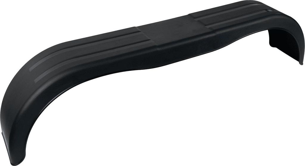DOMAR D20522 Tandem-Kotflügel 13-14 Zoll aus Kunststoff für Pkw-Anhänger 1500x220 mm als stabiler schwarzer Radkasten