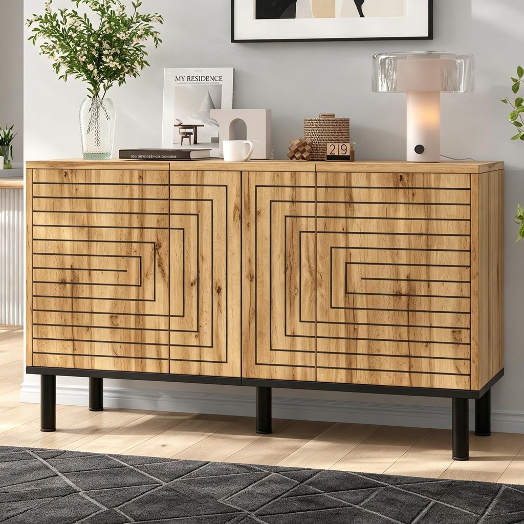 Merax dressoir met 3 deuren met push-open sluiting en een Productafbeelding 