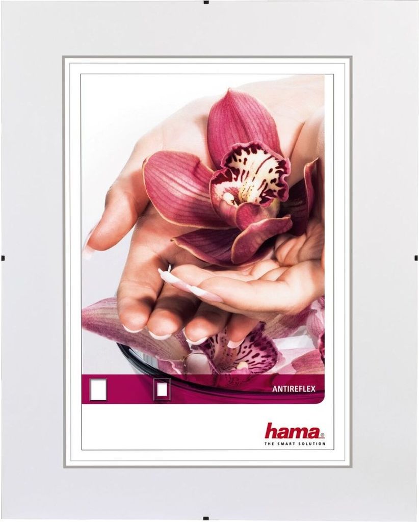 Hama Bildhalter Clip Fix Antireflex Rahmenlos 50x60cm
