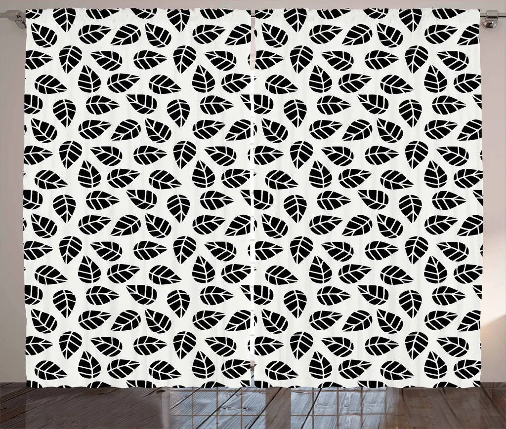 ABAKUHAUS Tenda Rustica 280x175 cm | Design Monocromatico Foglie