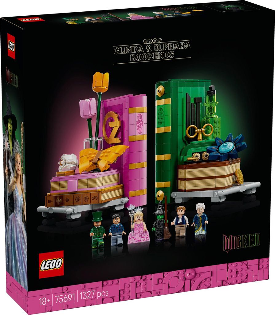 LEGO Podpórki pod książki z Glindą i Elphabą, Zestaw do Zdjęcie produktu 