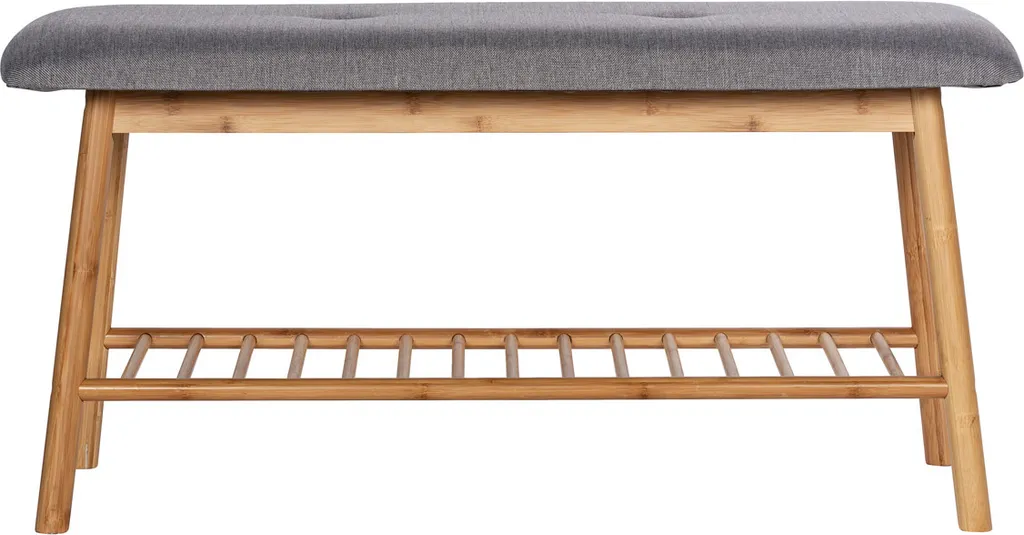 WENKO Bahari Banc de Siège avec Coussin en Bambou pour Chaussures - 9