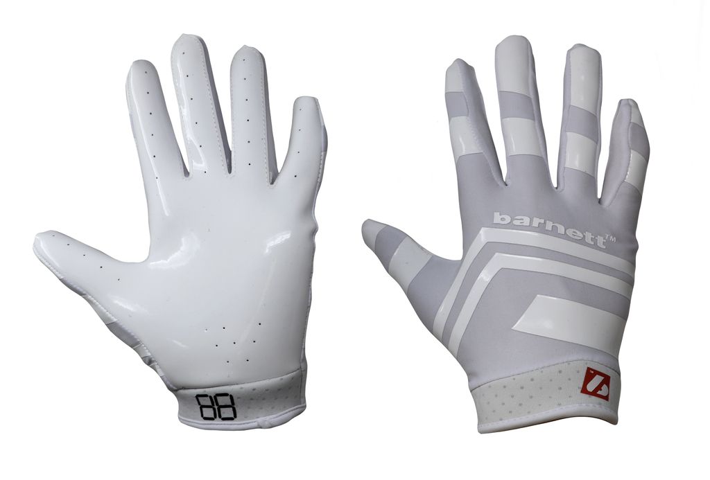 FRG-03 American Football Handschuhe Empfänger Receiver Profi, RE,DB,RB, Weiß, S