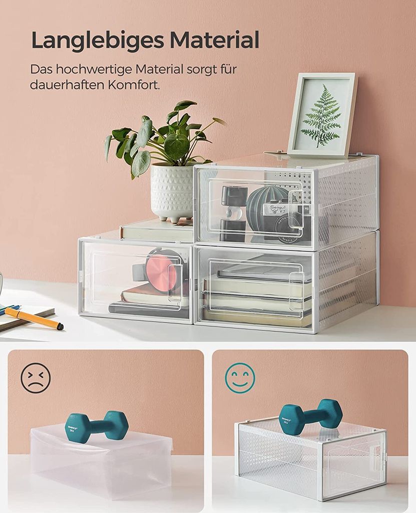 SONGMICS Schuhboxen 12er Pack Schuhkartons faltbar bis Produktbild 7