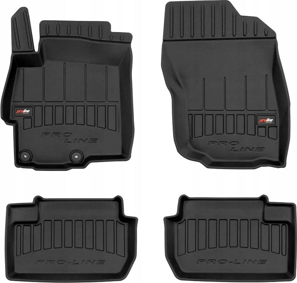 Set Tappeti Gomma 3D Mitsubishi Lancer 8 (07-17) - Kit 4 Pezzi ProLine