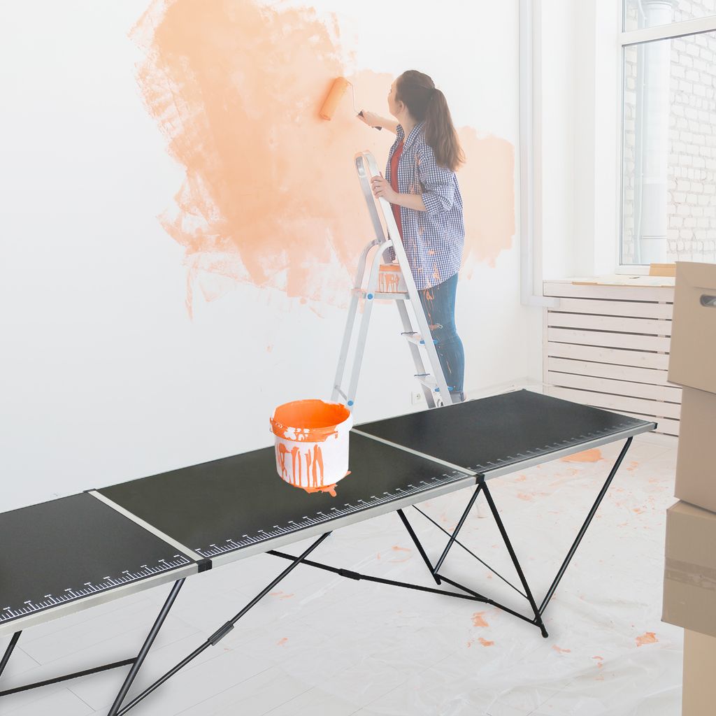 Tapeziertisch Alu Flohmarkttisch 300x60 cm Klapptisch Produktbild 3