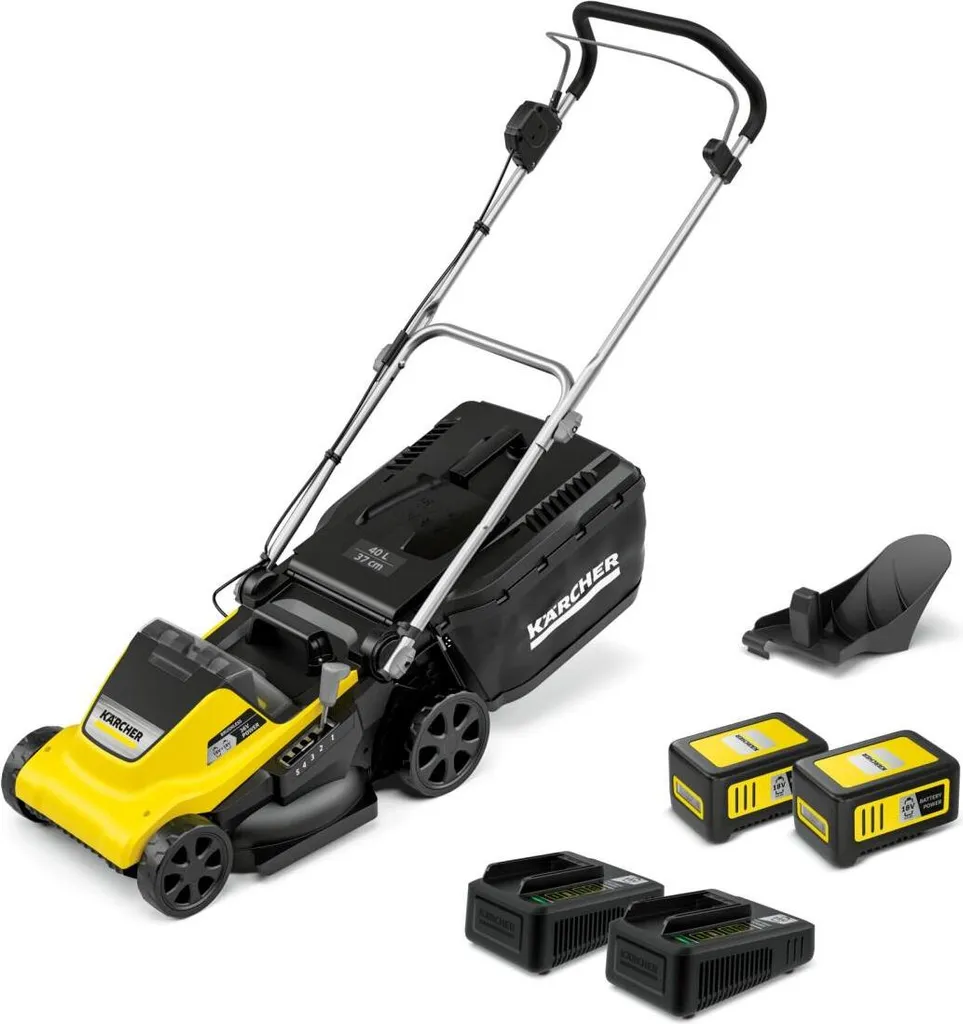 Tondeuse à gazon sans fil Kärcher LMO 4-18 avec kit double batterie