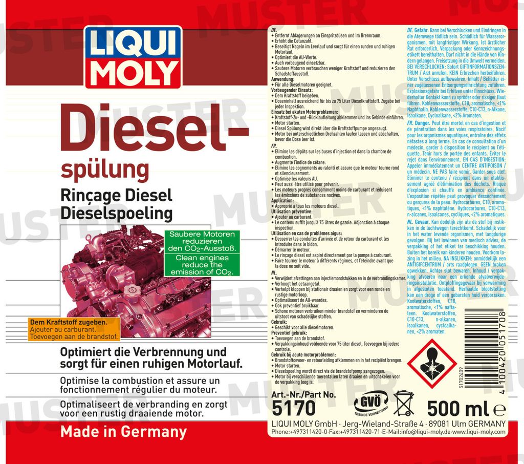 Liqui Moly Dieselspülung 500 ml Produktbild 2
