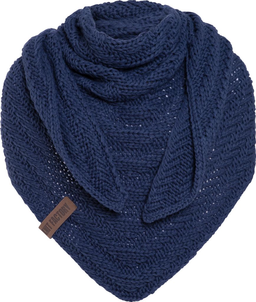 Knit Factory Sally Dreiecksschal - Capri - 220x85 cm