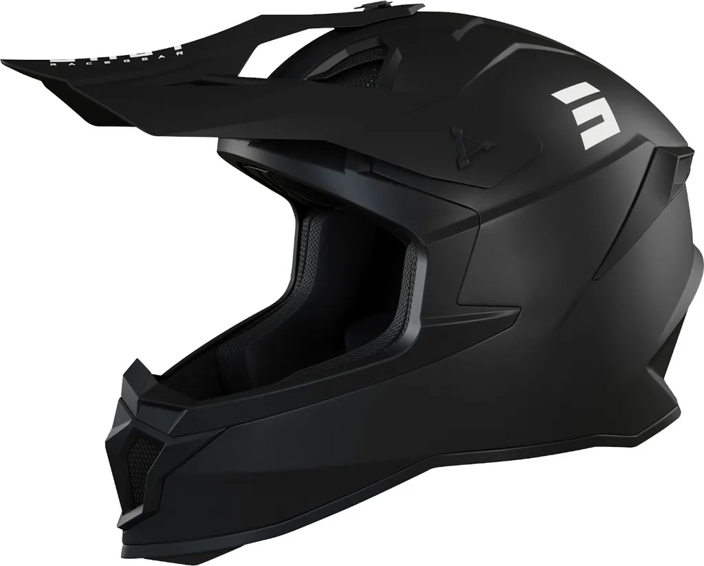 Casque de Cross Intégral Shot Lite Solid 2.0 Noir Mat pour Pilote Moto