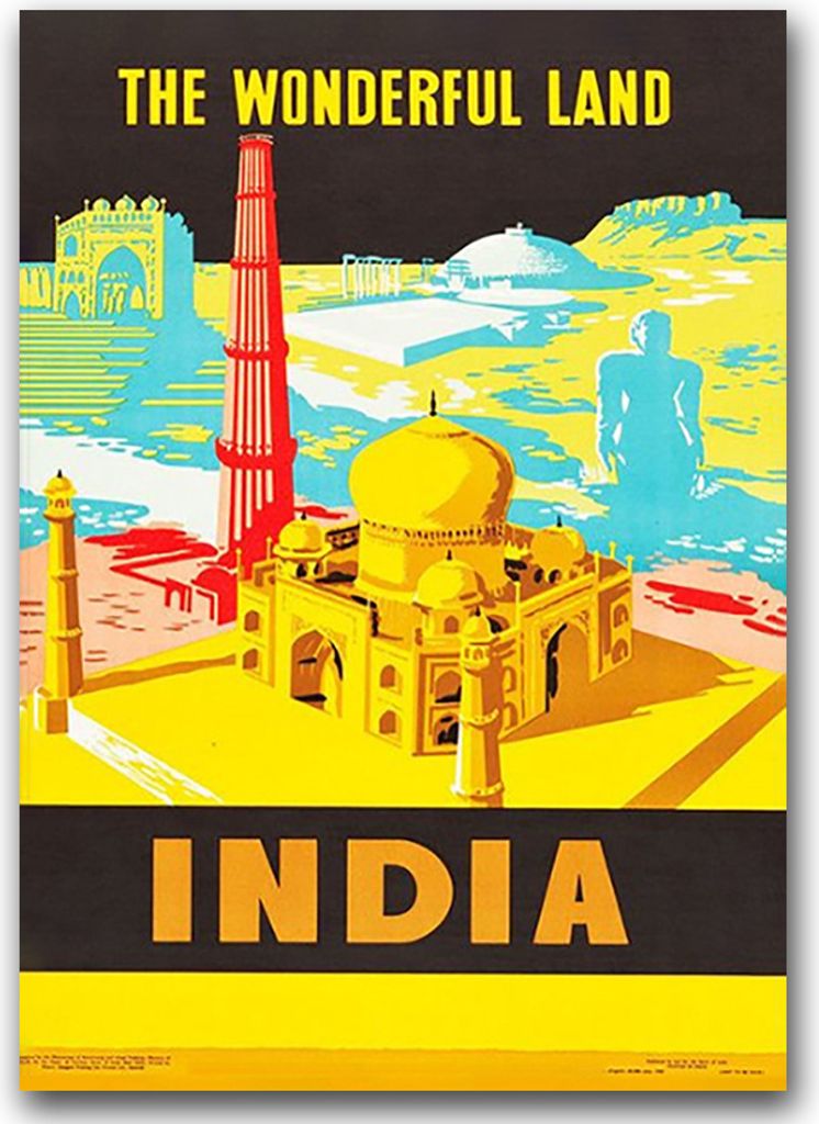 Poster - Canvas - Leinwand - 59,4 cm x 84,1 cm - Fotoposter - Leinwandkunst - Indien Wonderland