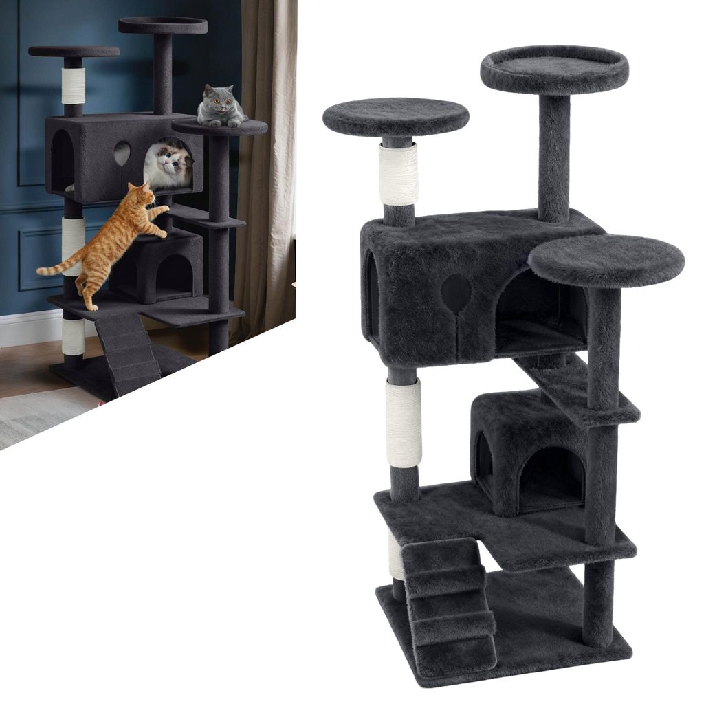 XINZI Kraboom voor katten, stabiele krabpaal met kattenhol, Productafbeelding 