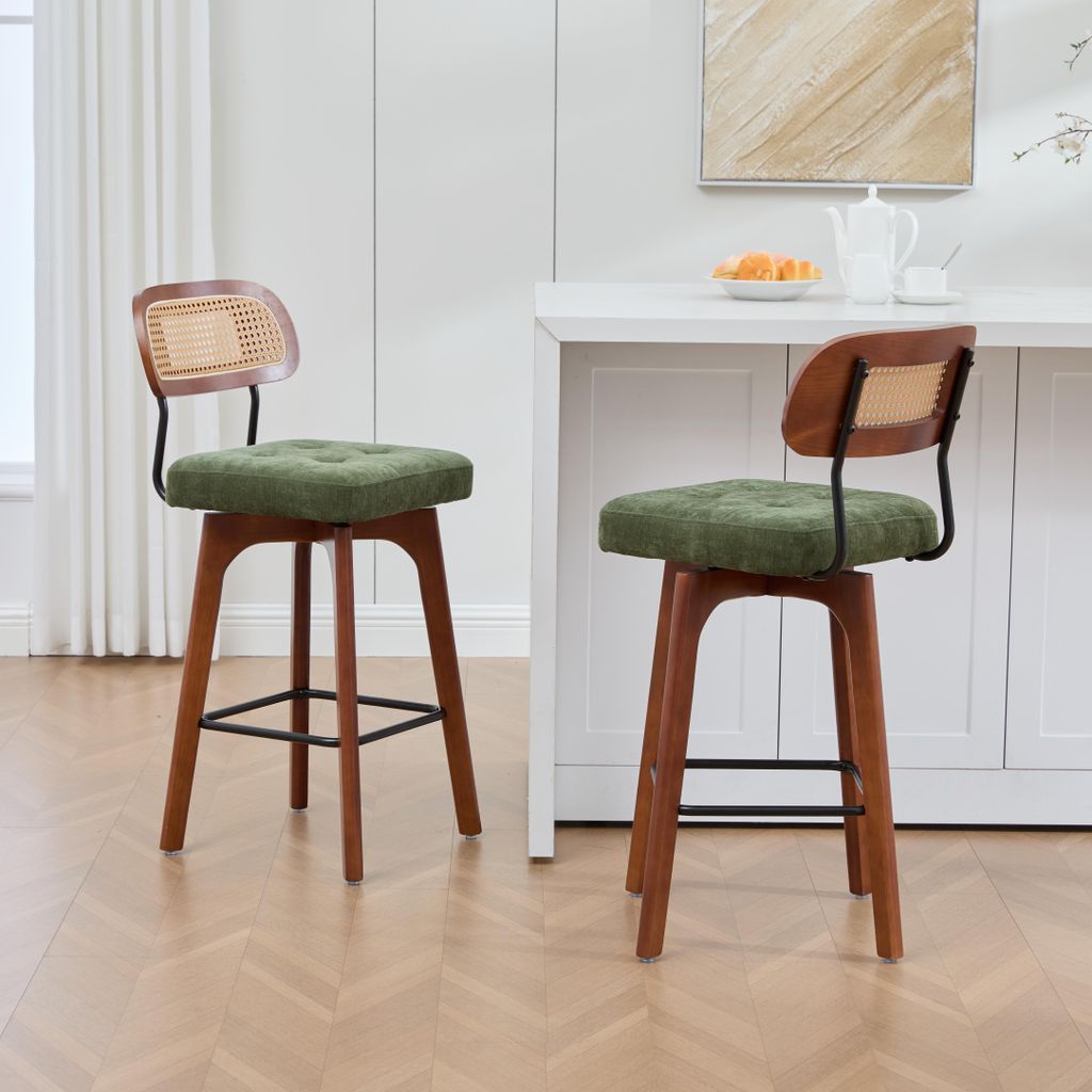 MODFU 2er-Set Barhocker 360° drehbar mit Produktbild 