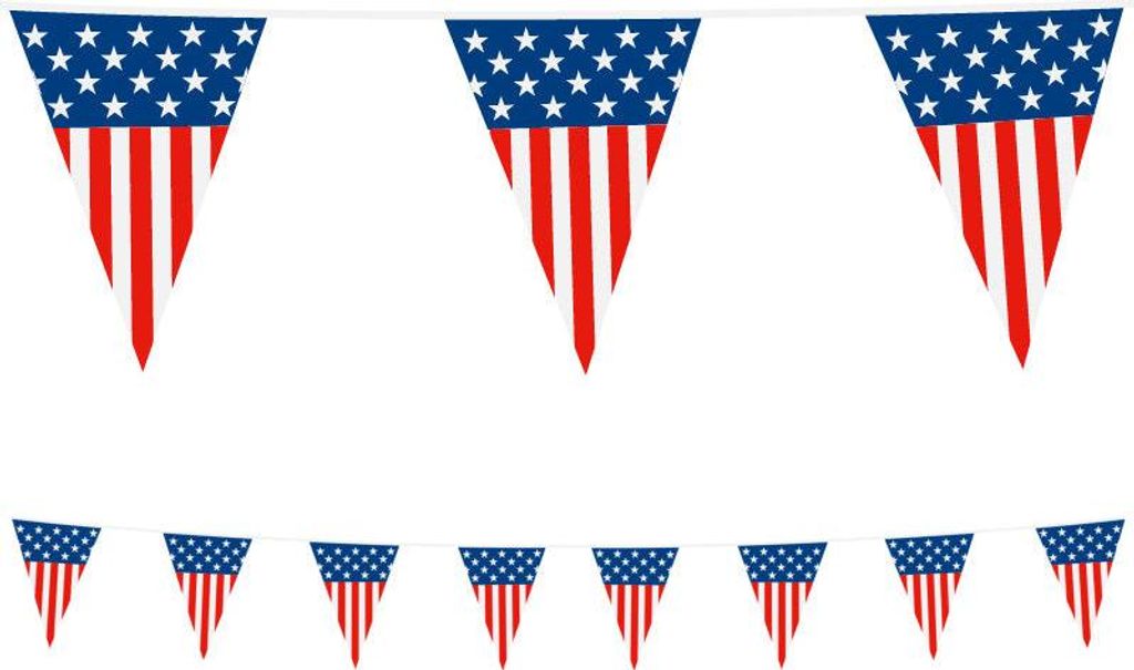 XL Wimpel Girlande aus Folie USA 10 Meter Produktbild 