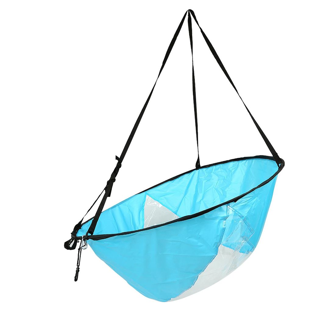 108 cm faltbarer Kajak -Abdrücke Segel mit klarem Fenster und Aufbewahrungsbeutel (blau)