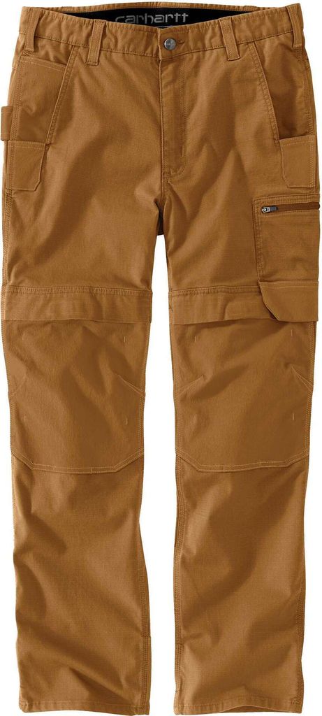 Carhartt 105074 Relaxed Straight Steel Rugged Flex Ripstop Double-Front Cargo Dungaree Carhartt Brown W40