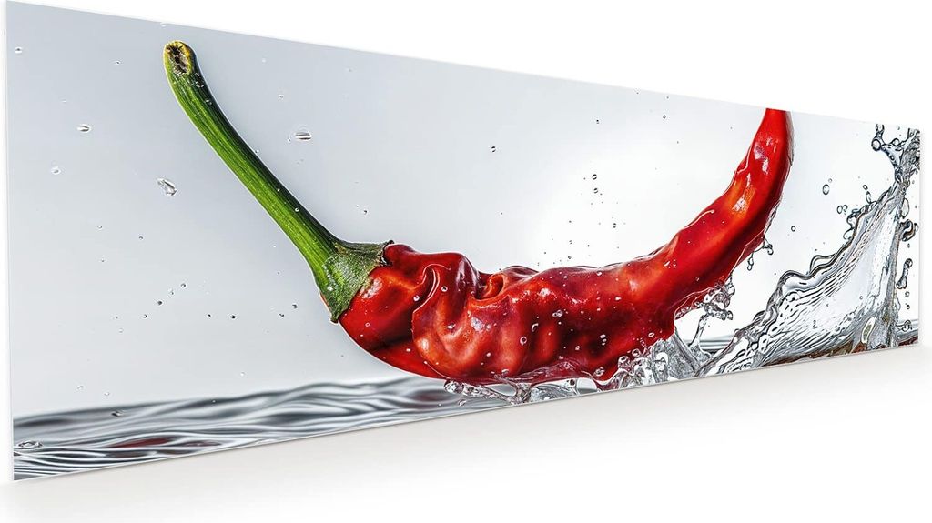 Glasbild 120x40cm in XXL für Wohnzimmer, Schlafzimmer Motiv Chiliim Wasser