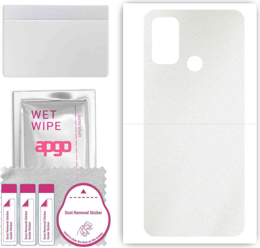 apgo Rückseite Schutzfolie, Skin, kompatibel mit Oppo A53 (2020), Hinten Displayschutzfolie aus Vinylfolie, kratzfest, einfache Montage - Matt Tra...