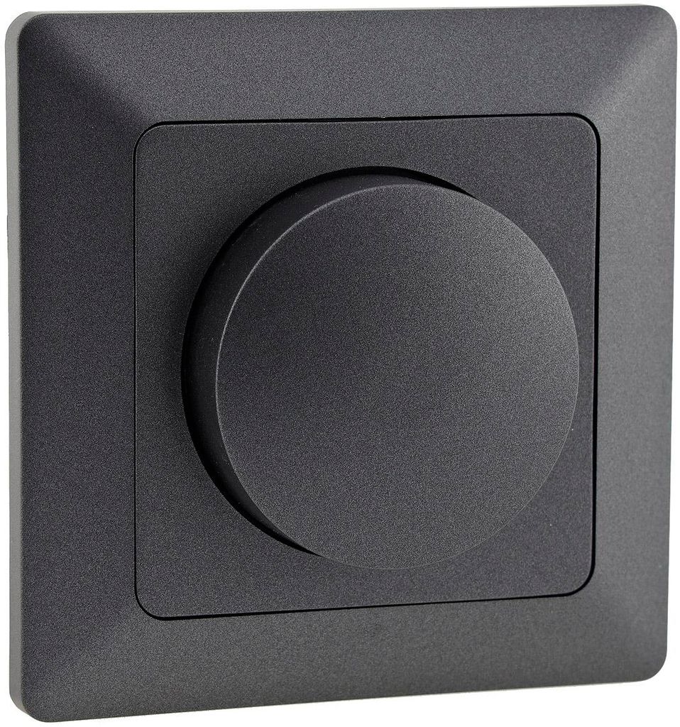 MILOS Dimmer für dimmbare Leuchtmittel 3-60W Anthrazit Produktbild 