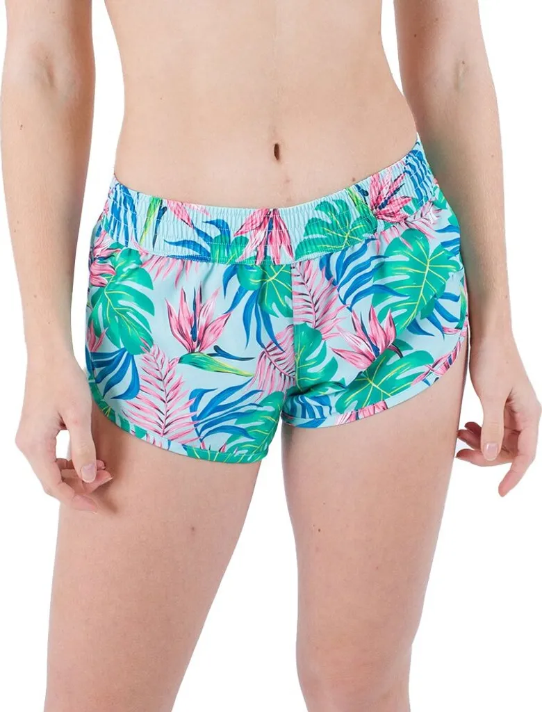Hurley Java Tropical Beachrider 2.5'' Short de bain Vert M pour Femme