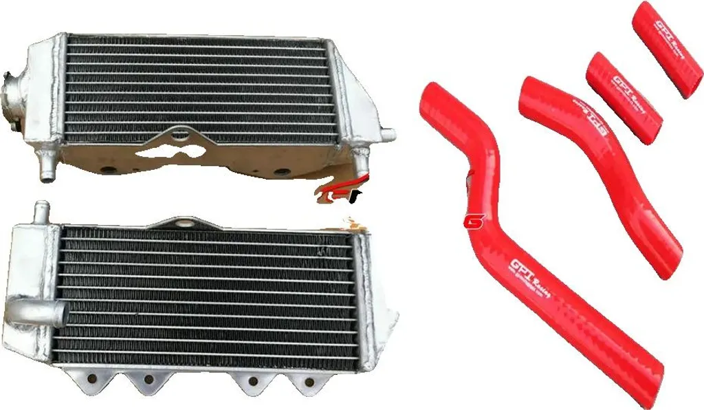 Radiateur de refroidissement rouge pour conduite intensive et sport auto