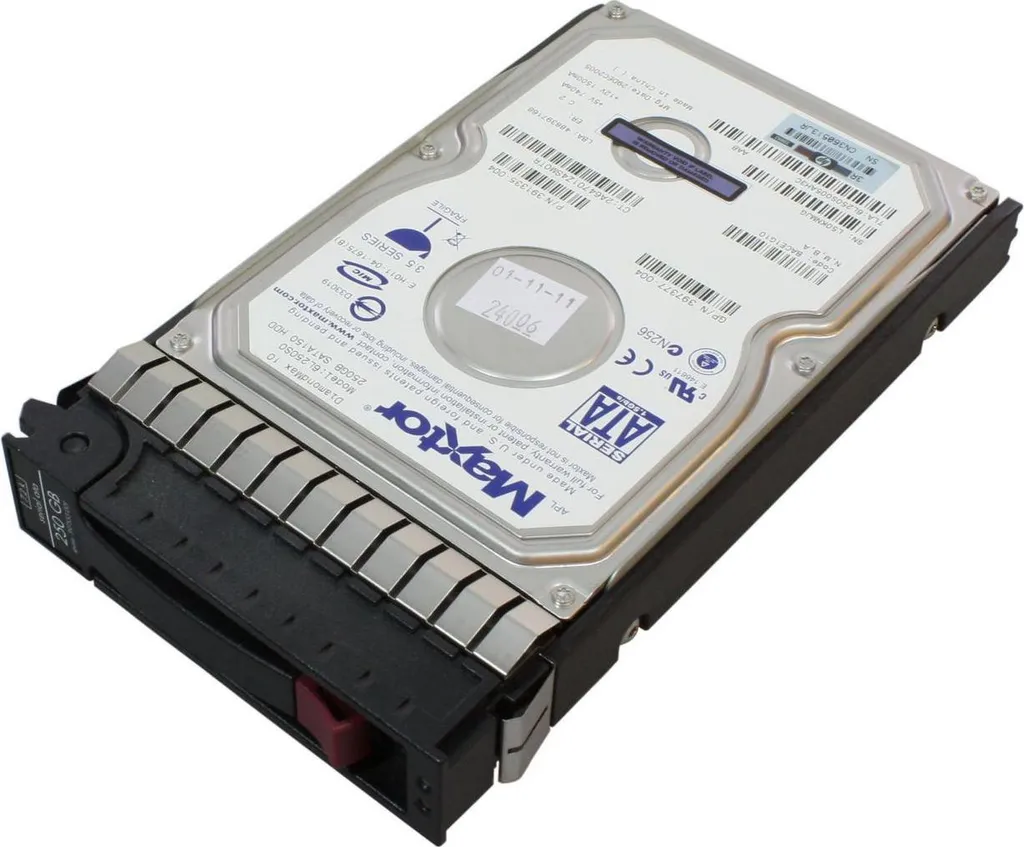 Disque HPE 250 Go SATA 7200 RPM Hot Plug avec Haute Vitesse de Transfert