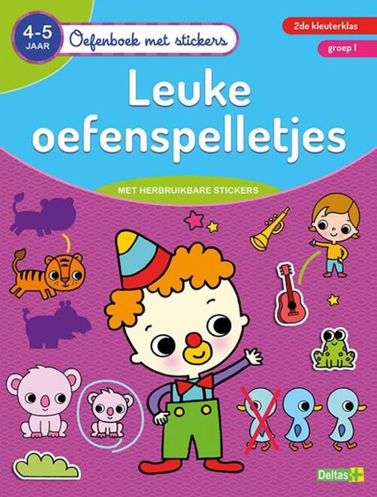 Deltas -Übungsbuch mit Aufklebern - schöne Übungsspiele (4-5 Jahre)