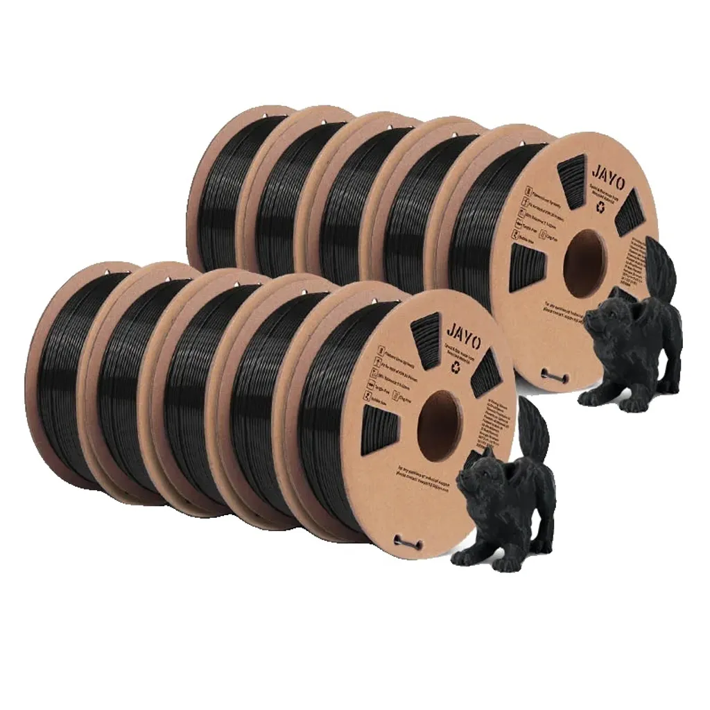 Filament 3D JAYO sans Nœuds ni Bouchage - Lot de 10x1,1kg PLA Ecologique