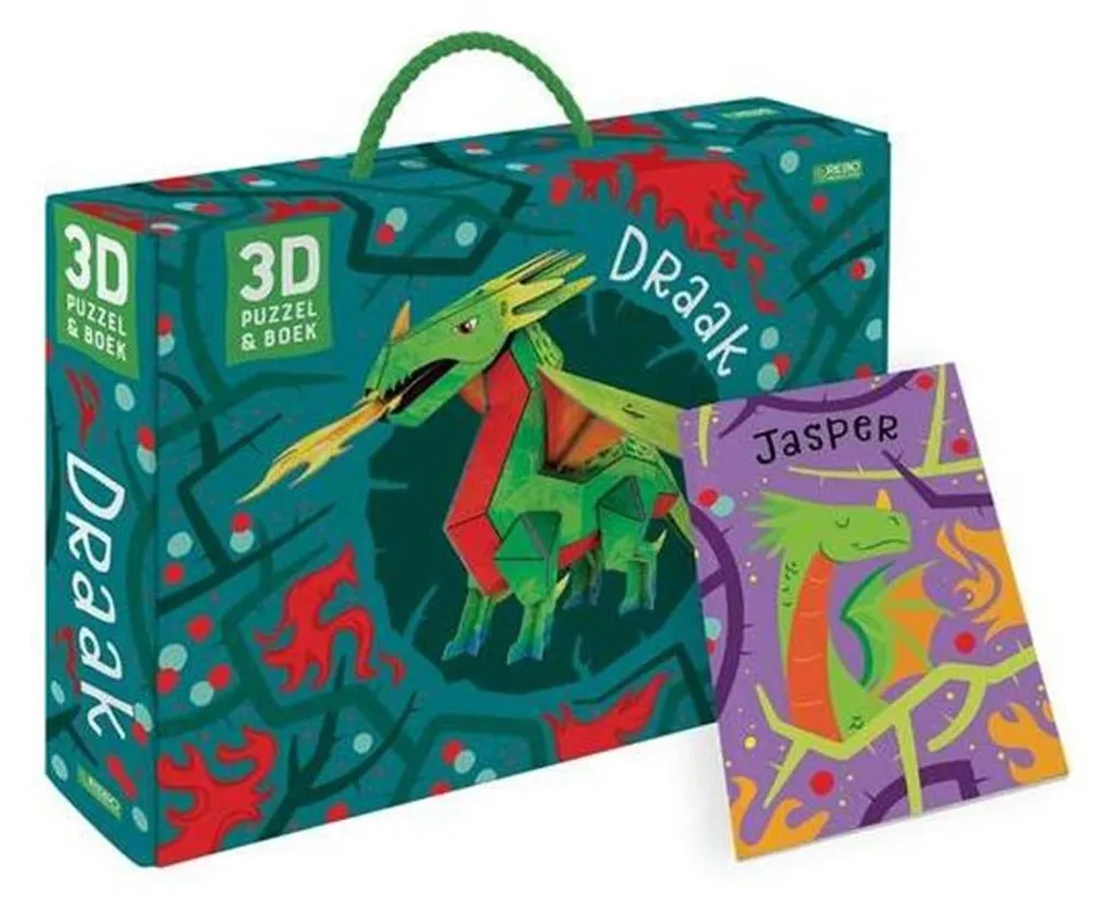 Rebo Dragon : Livre avec Modèle 3D à Construire Rebo-Verlag Kit Enfant